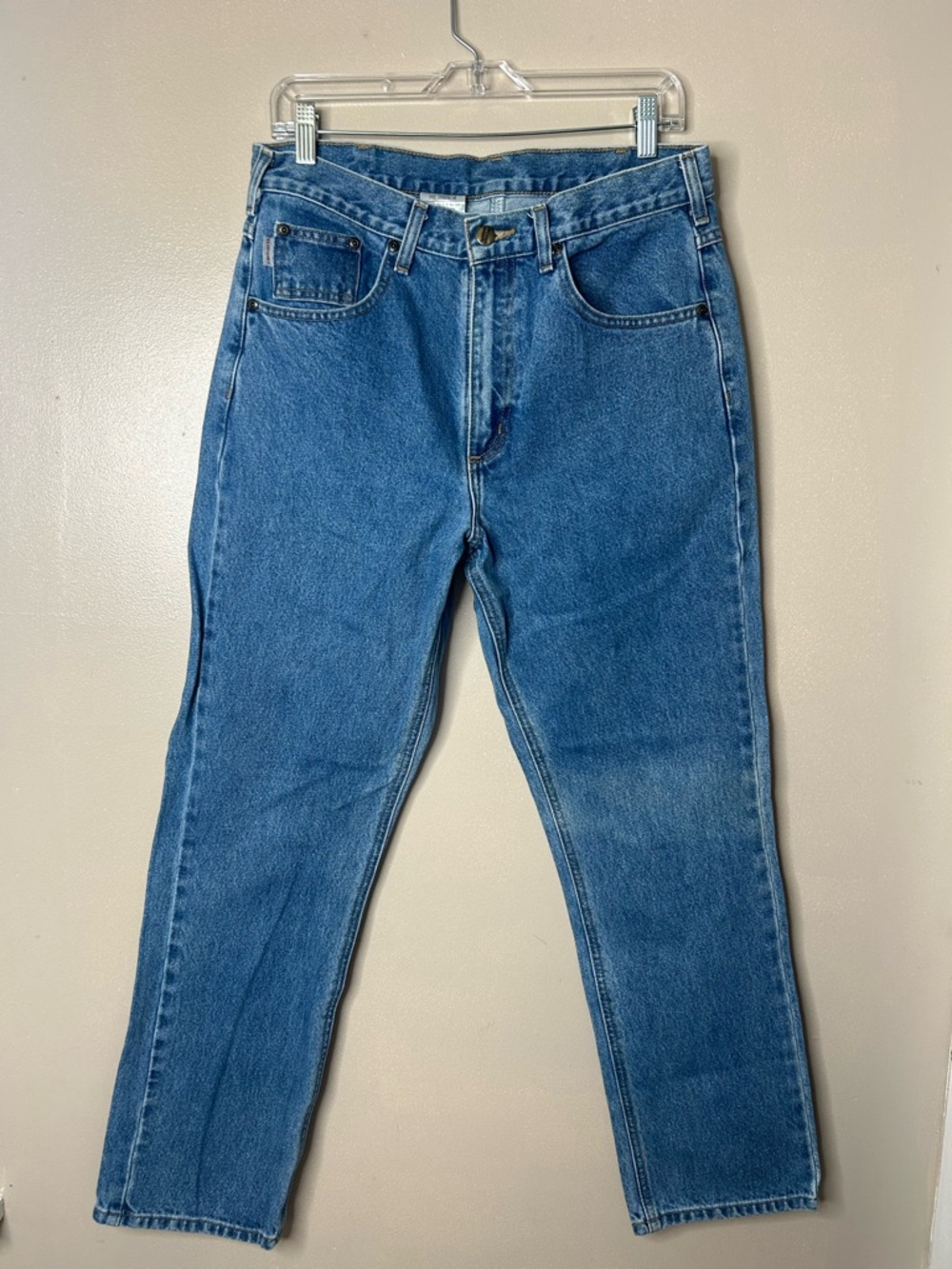 Carhartt Men's Straight Blue Denim Jeans